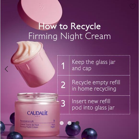 Caudalie NIB Resveratrol-Lift Firming Night Cream Smoothing Firming 1.6 fl oz - Picture 3 of 6